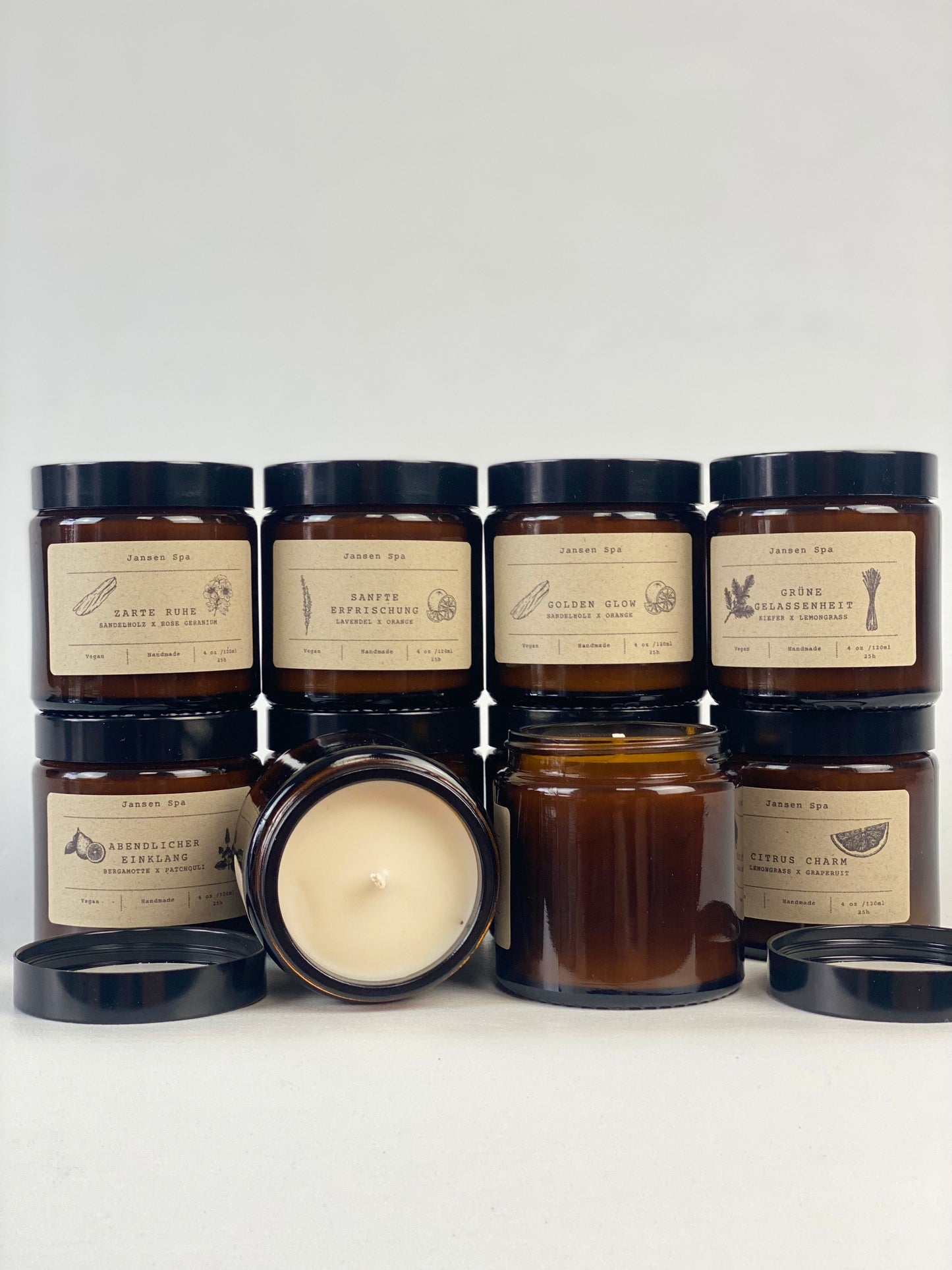 Fichte x Grapefruit - Duftkerze | Jansen Spa