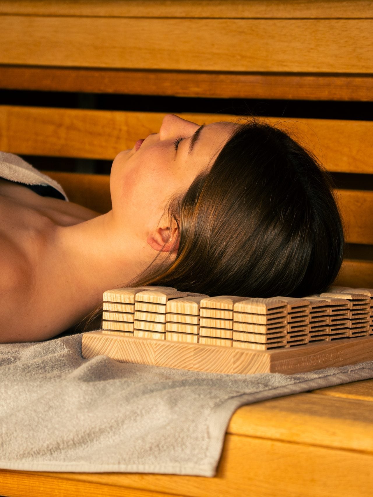handgefertigtes Saunakissen - Esche | Jansen Spa