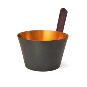 Design Saunaeimer - Aluminium schwarz/gold | Jansen Spa