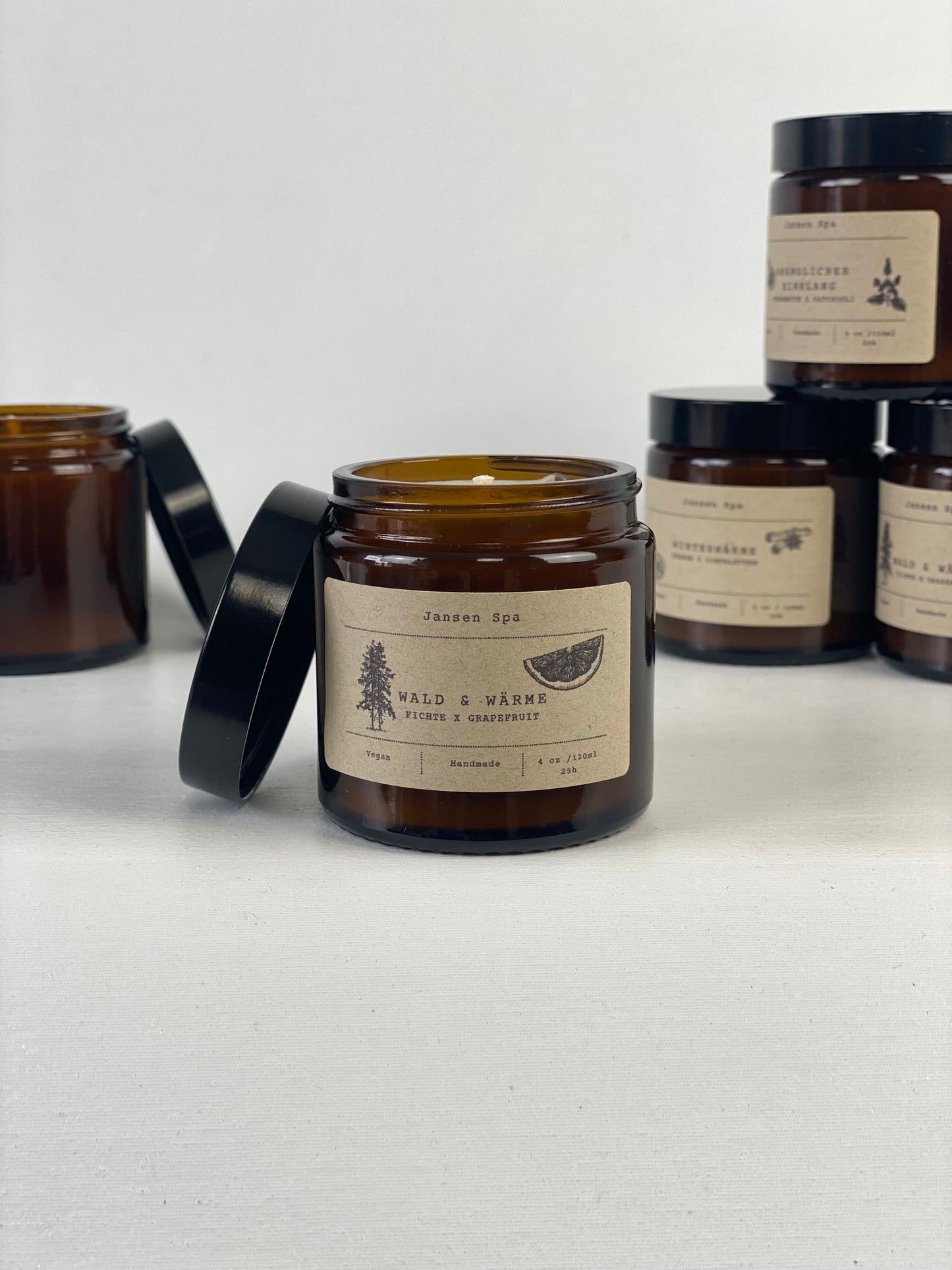 Fichte x Grapefruit - Duftkerze | Jansen Spa